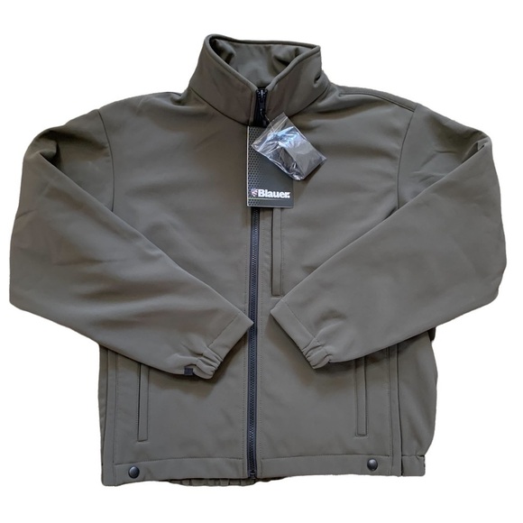 BLAUER New With Tags SOFT SHELL FLEECE JACKET In OD Green Size Medium - Picture 3 of 13